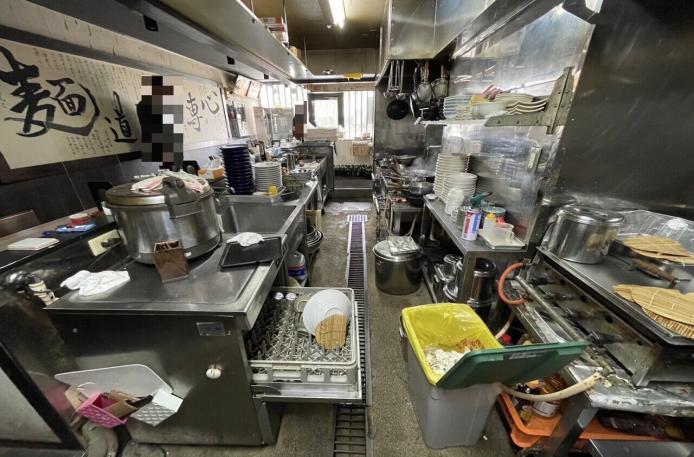 【名古屋市中村区】本陣駅5分／1階路面店／同業態即営業可能／珍しいラーメン屋居抜き物件／約22.19坪